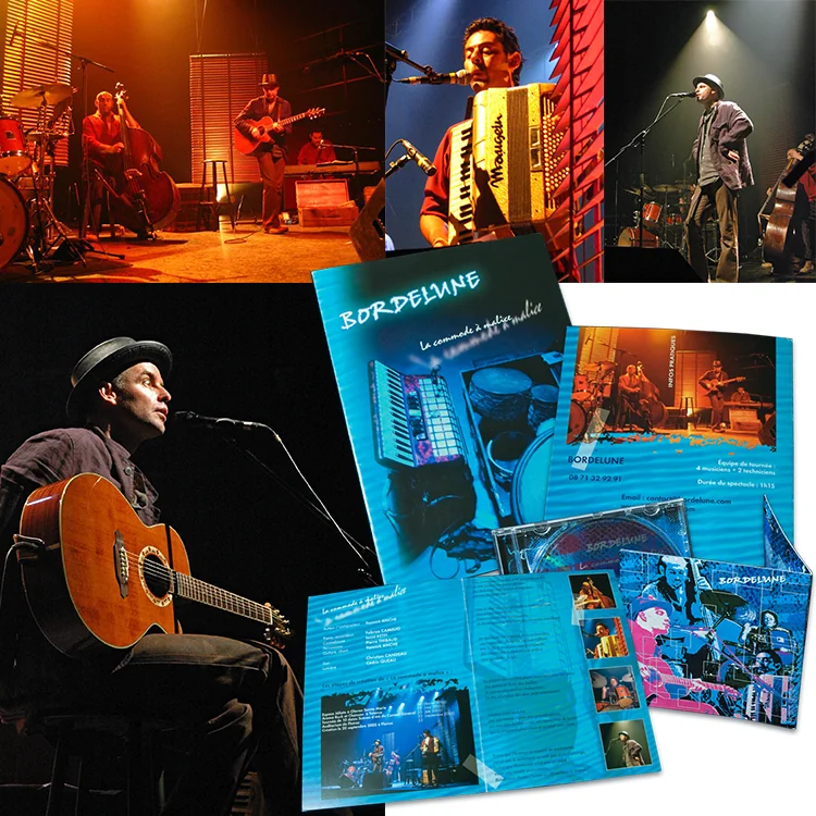 Bordelune - Plaquette et Graphisme Cd. photo ©2023 Lionel Gibaudan
