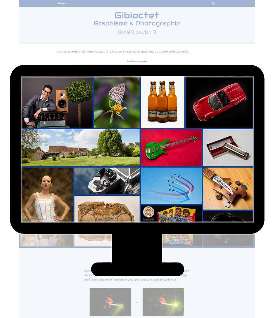 Preview site gibioctet.fr, contexte desktop