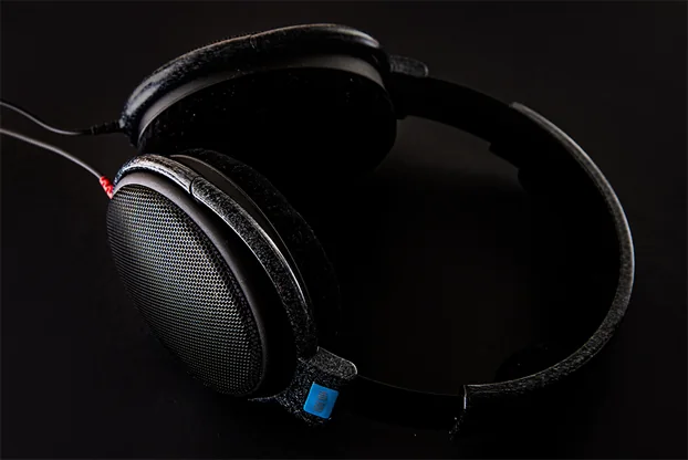 Casque Sennheiser HD-600. photo ©2023 Lionel Gibaudan