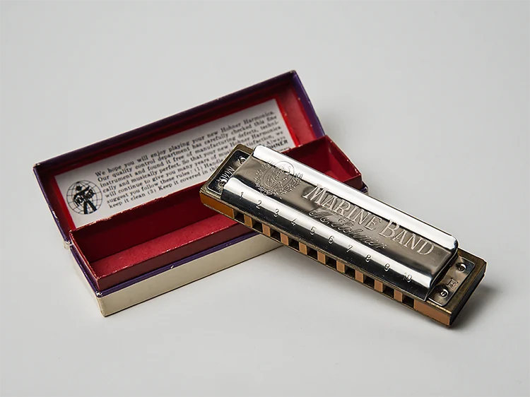 Harmonica Marine Band Hohner. photo ©2023 Lionel Gibaudan