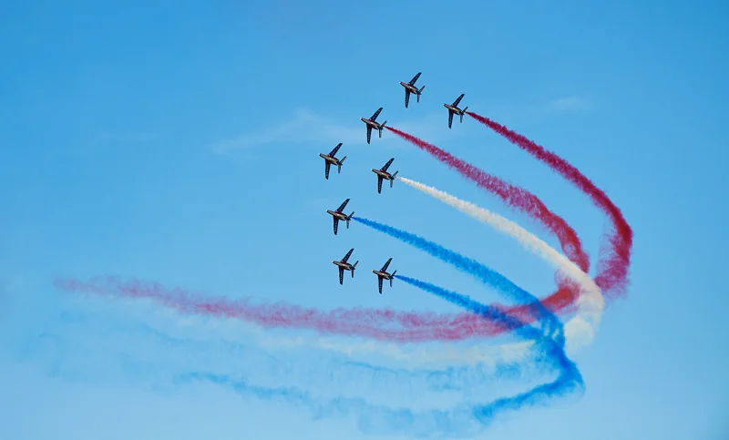 La patrouille de France au dessus de Bergerac. photo ©2023 Lionel Gibaudan