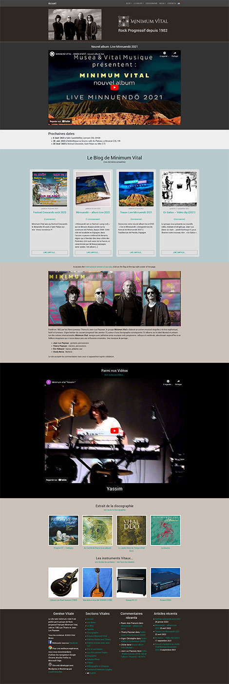 Site minimum-vital.fr,preview de la page d'accueil développé par gibioctet.fr