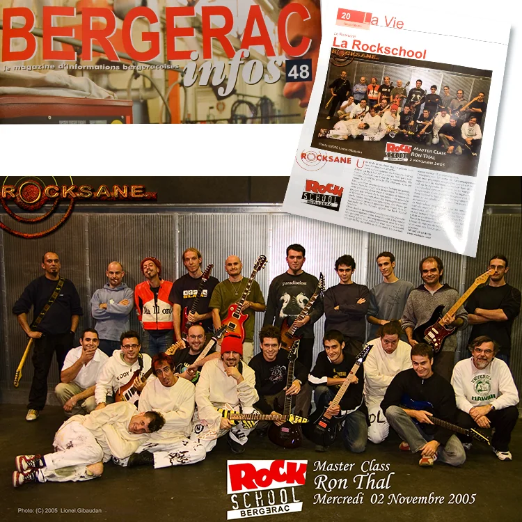 Ron Thal avec le Rock-School de Bergerac. photo ©2023 Lionel Gibaudan