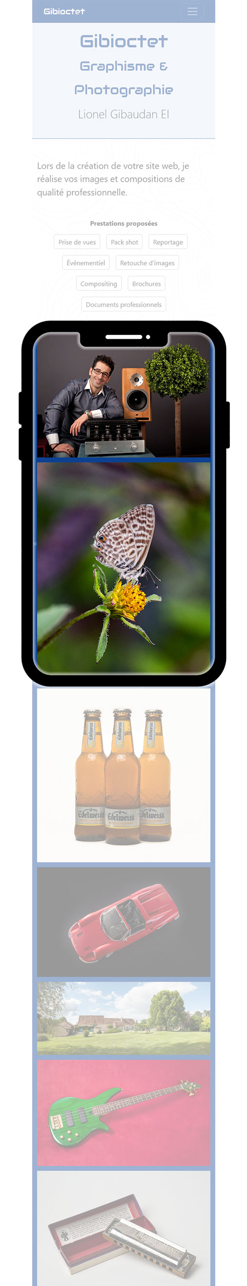 Preview site gibioctet.fr, contexte smartphone